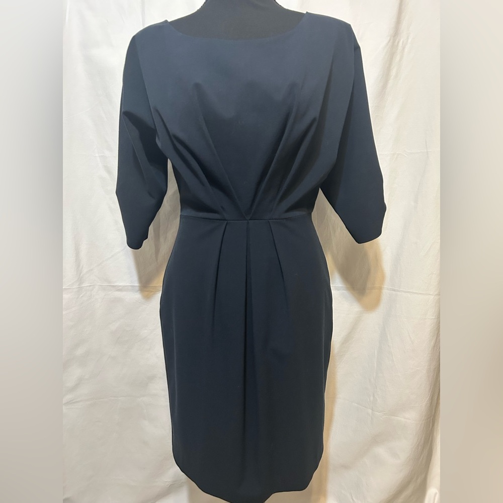 Black Halo Solid Sheath Dress Size 6 EUC - Picture 3 of 9